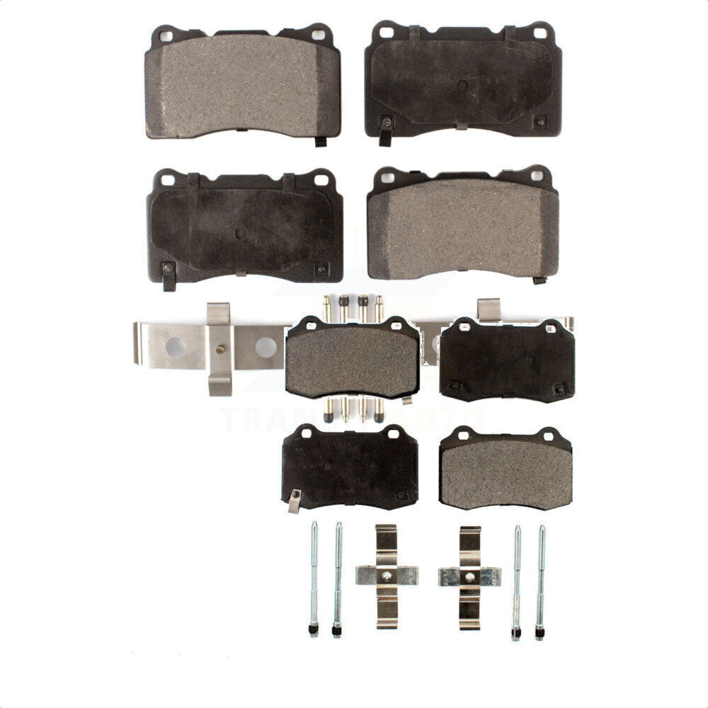Front Rear Semi-Metallic Brake Pads Kit For Tesla S Hyundai Genesis Coupe KPF-100006