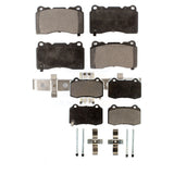Front Rear Semi-Metallic Brake Pads Kit For Tesla S Hyundai Genesis Coupe KPF-100006