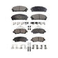 Front Rear Semi-Metallic Brake Pads Kit For Toyota Highlander KPF-100119