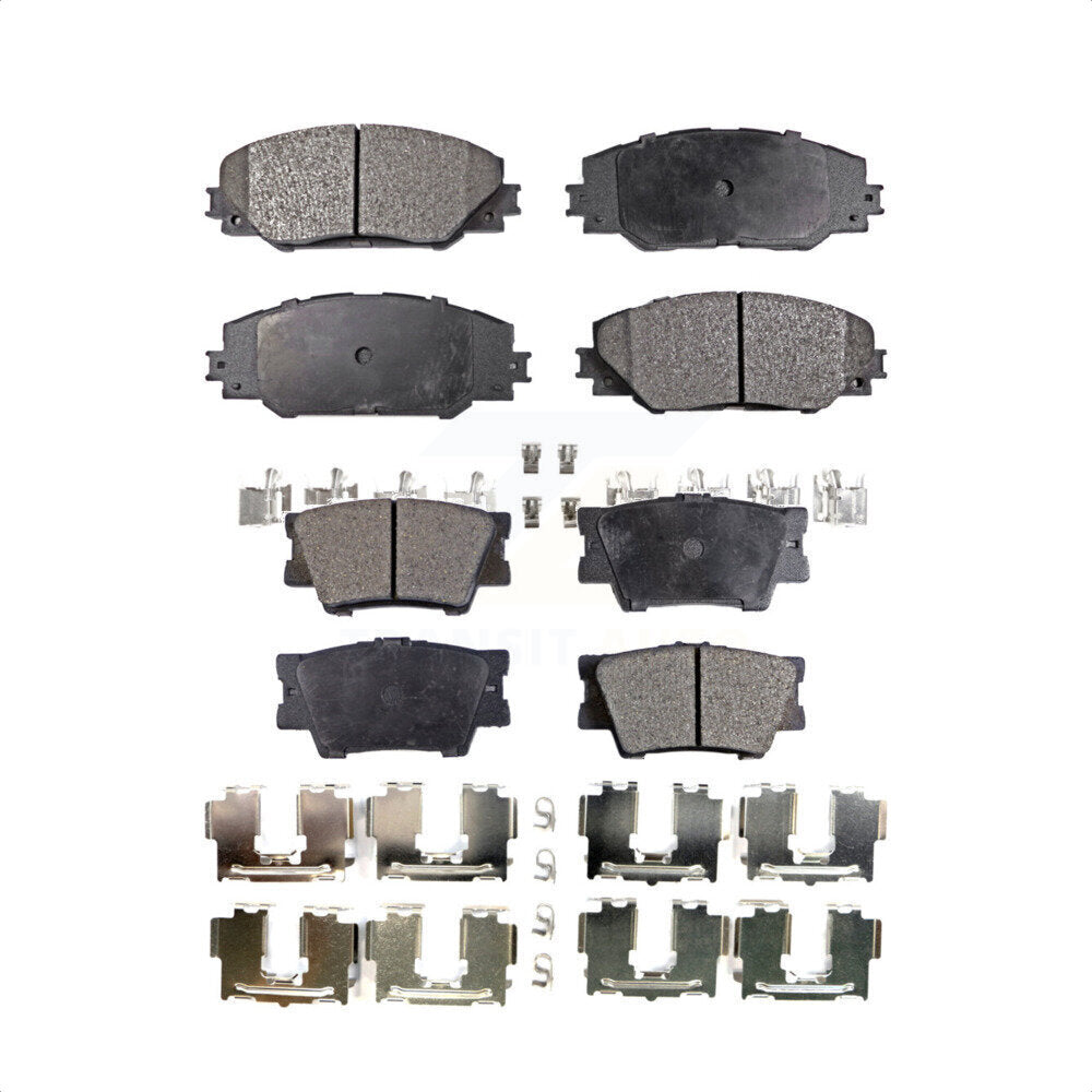 Front Rear Semi-Metallic Brake Pads Kit For Toyota RAV4 Matrix Pontiac Vibe KPF-100090