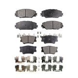 Front Rear Semi-Metallic Brake Pads Kit For Toyota RAV4 Matrix Pontiac Vibe KPF-100090