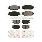 Front Rear Semi-Metallic Brake Pads Kit For Toyota RAV4 Matrix Pontiac Vibe KSM-100091