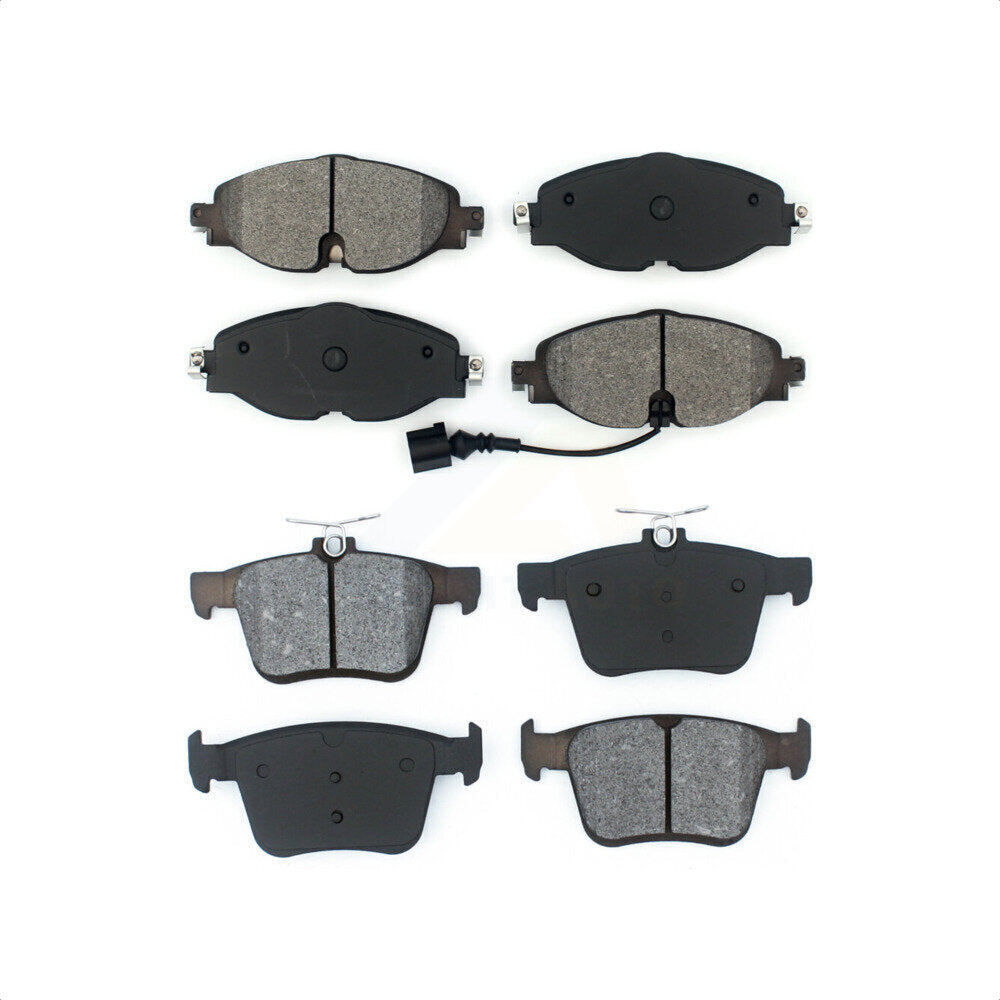 Front Rear Semi-Metallic Brake Pads Kit For Volkswagen Jetta Audi A3 Quattro e-Golf Sportback e-tron TT Taos KSM-100466