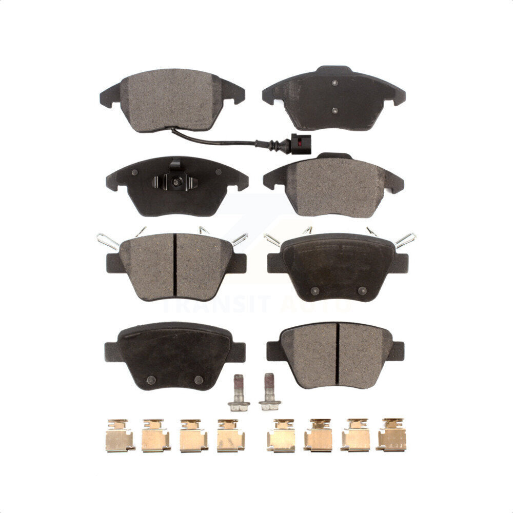 Front Rear Semi-Metallic Brake Pads Kit For Volkswagen Jetta Beetle GTI Eos Golf Audi A3 Quattro KPF-100054