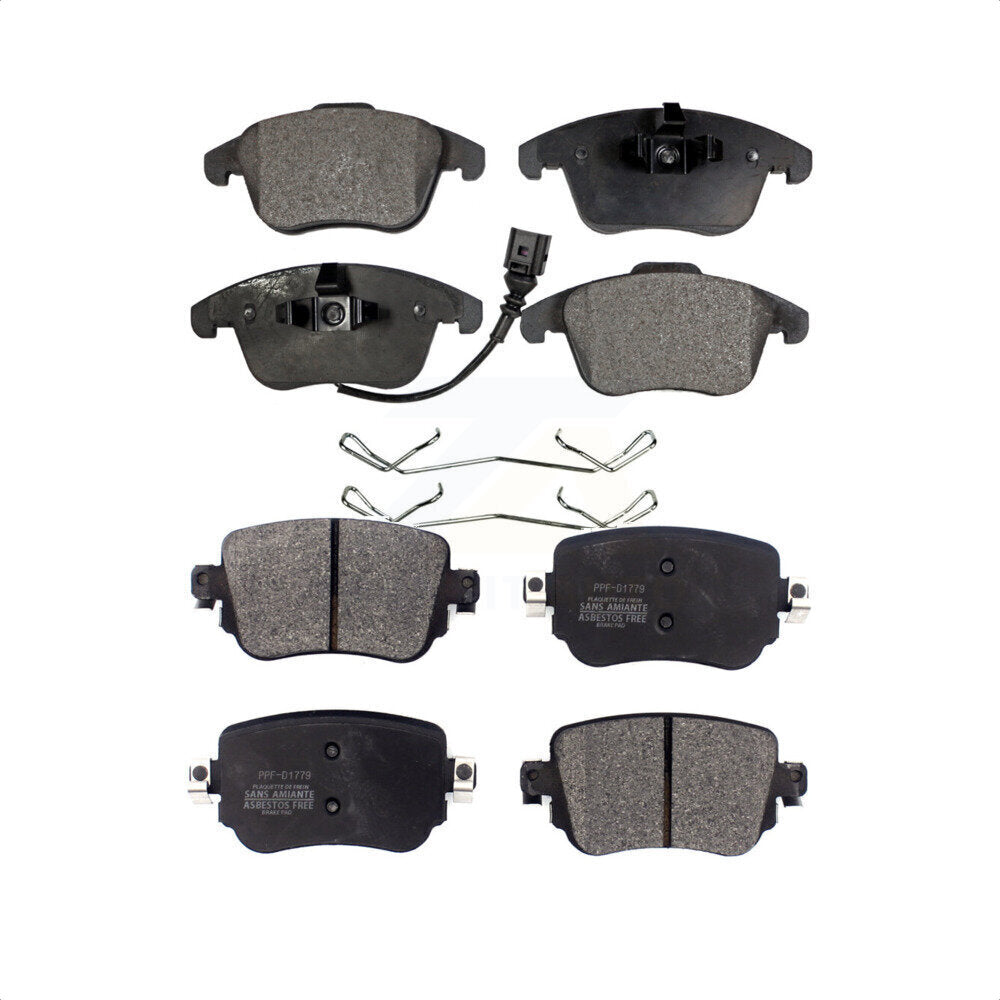 Front Rear Semi-Metallic Brake Pads Kit For Volkswagen Passat Audi Q3 Quattro KPF-100466