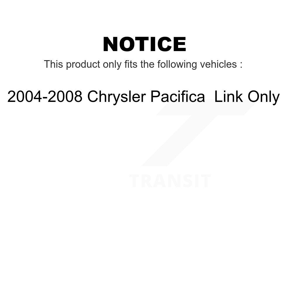 Front Rear Suspension Link Kit For 2004-2008 Chrysler Pacifica Only K72-100789