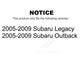Front Rear Suspension Link Kit For 2005-2009 Subaru Outback Legacy K72-100795