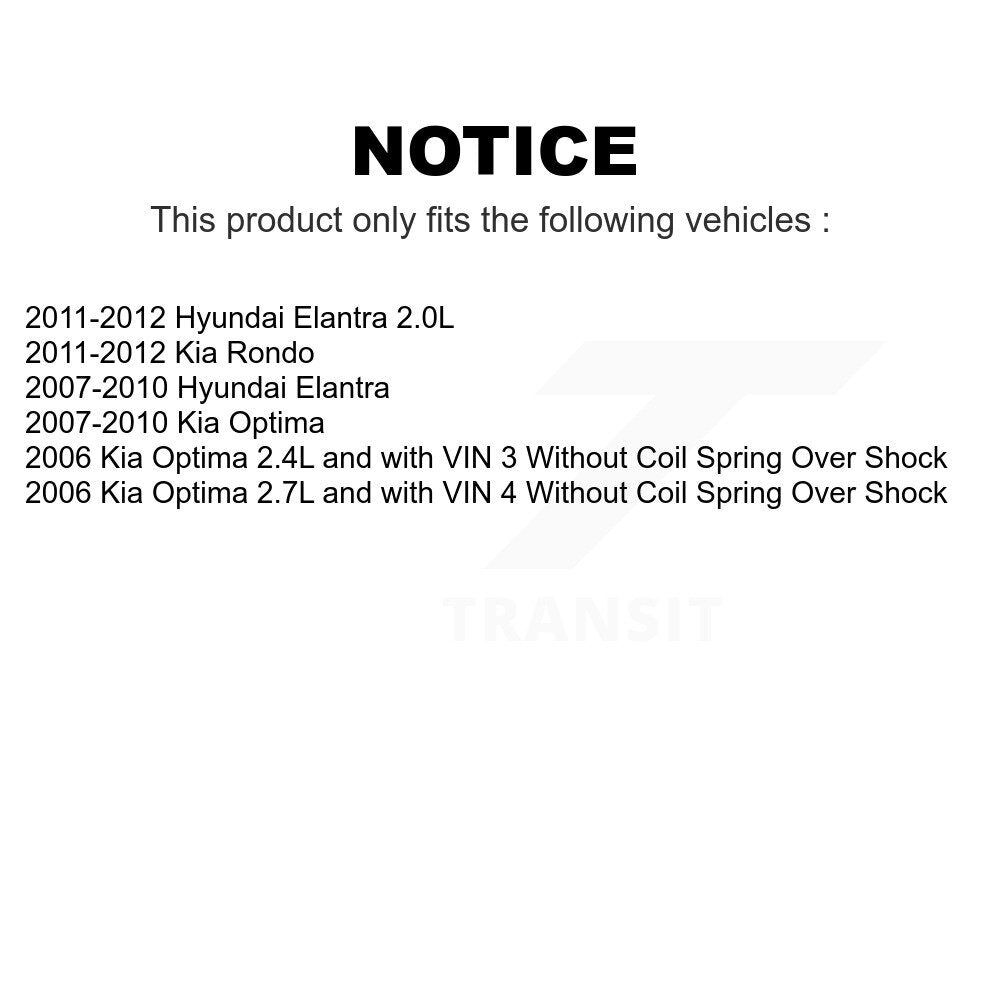 Front Rear Suspension Link Kit For Hyundai Elantra Kia Optima Rondo K72-100792