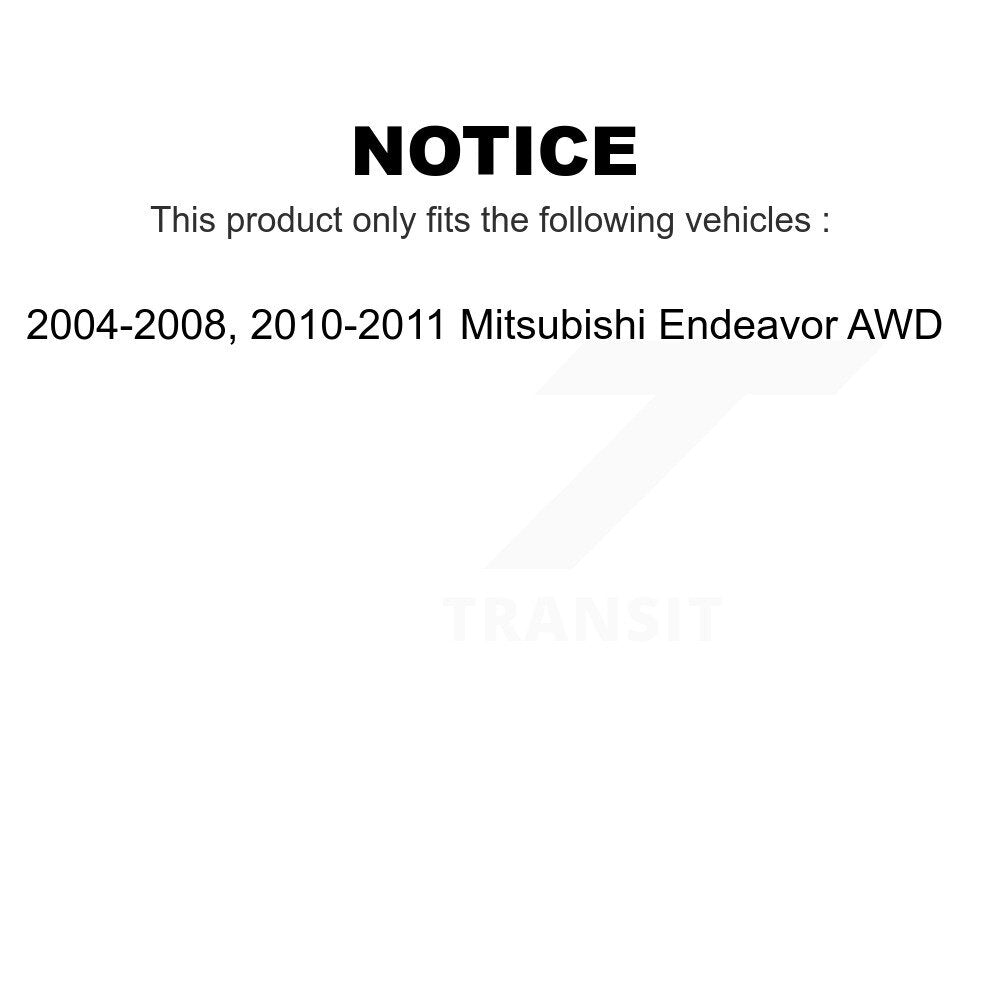 Front Rear Suspension Stabilizer Bar Link Kit For 2004-2008 2010-2011 Mitsubishi Endeavor AWD KTR-102097