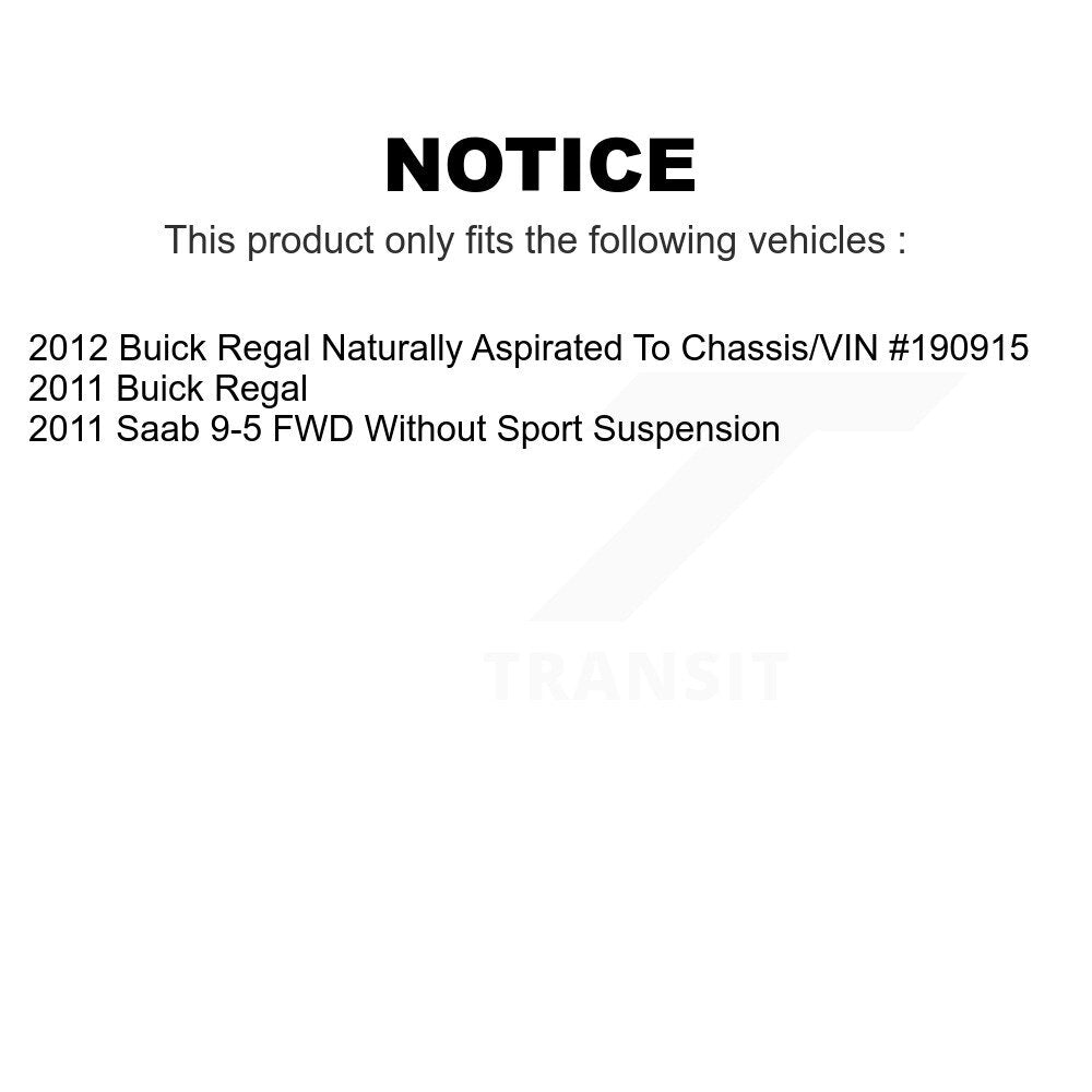 Front Rear Suspension Stabilizer Bar Link Kit For Buick Regal Saab 9-5 KTR-104158