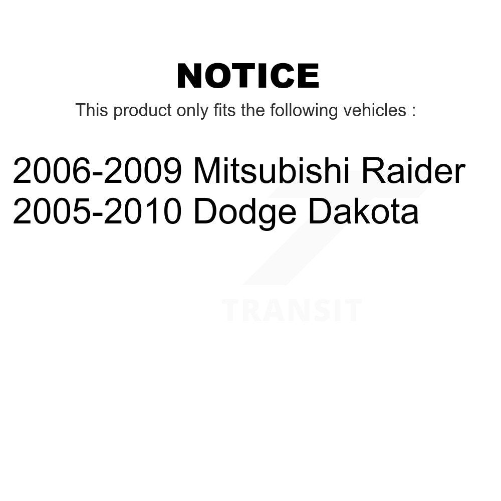 Front Rear Suspension Stabilizer Bar Link Kit For Dodge Dakota Mitsubishi Raider KTR-102059