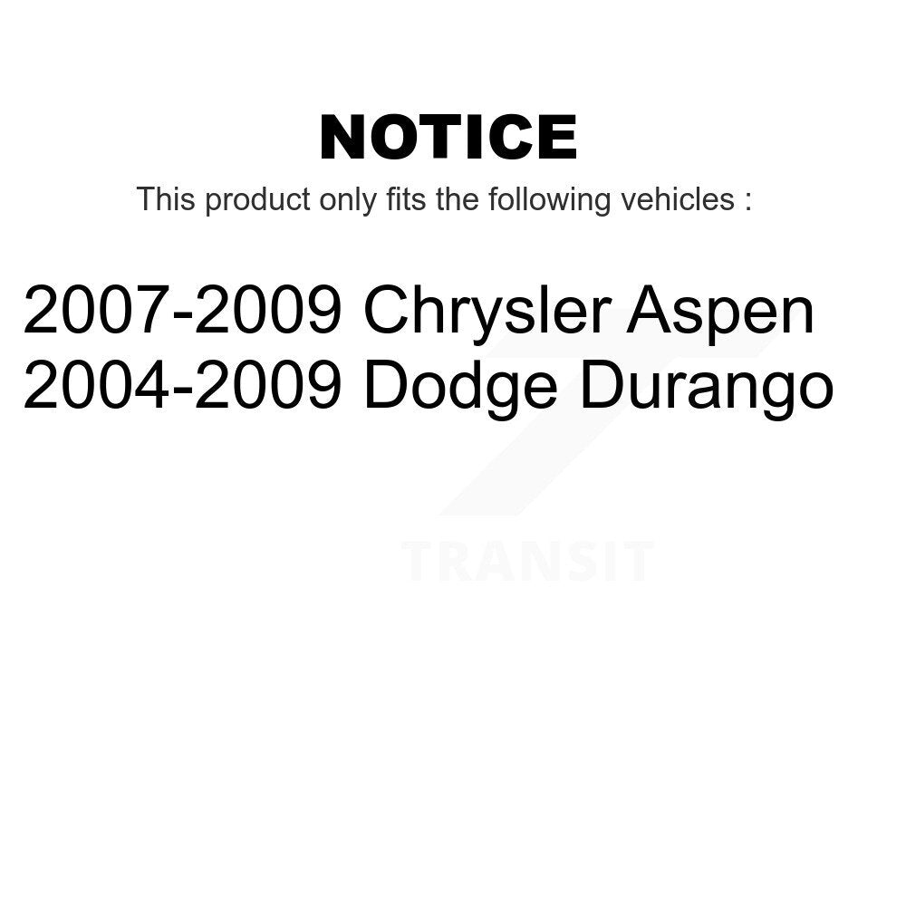 Front Rear Suspension Stabilizer Bar Link Kit For Dodge Durango Chrysler Aspen KTR-102031