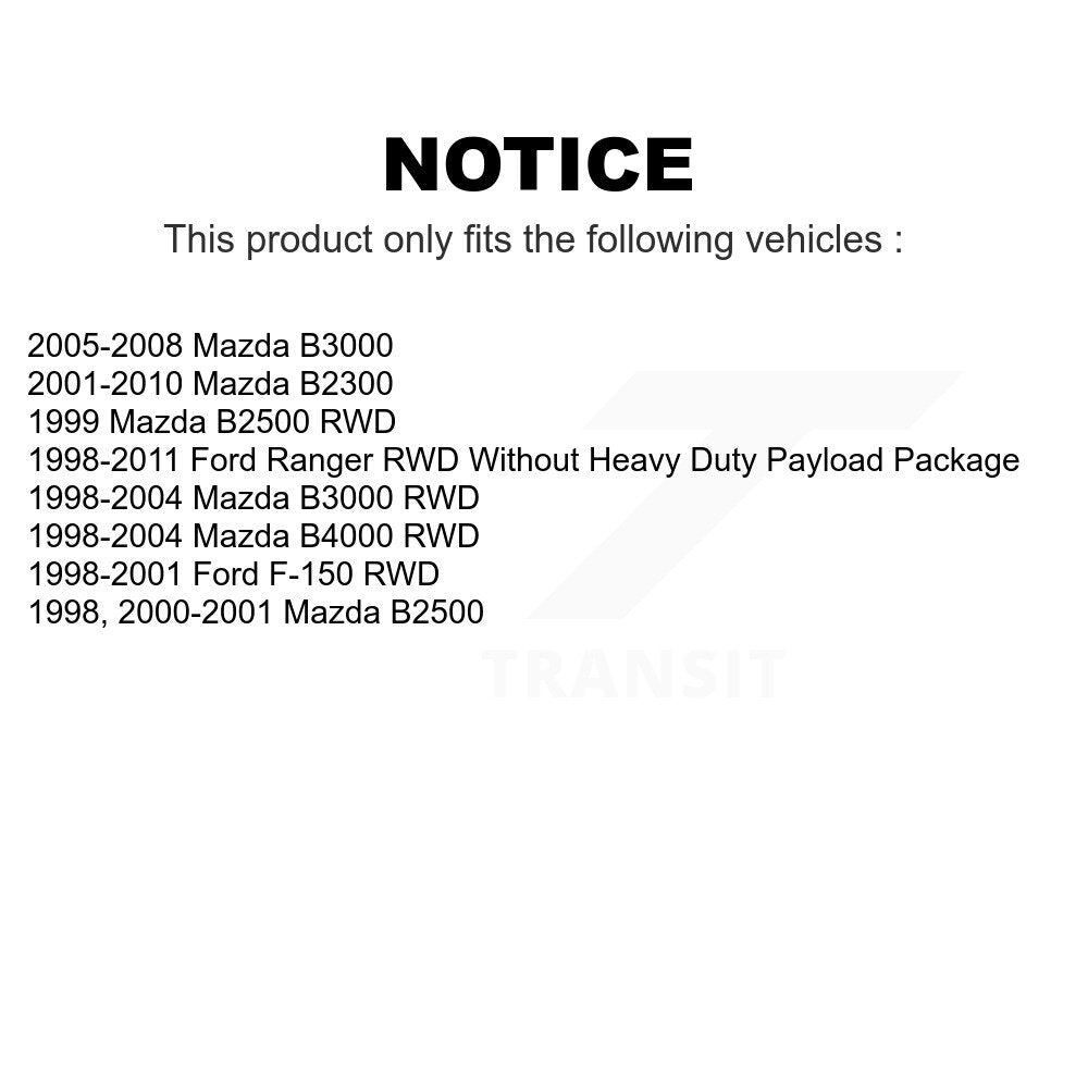 Front Rear Suspension Stabilizer Bar Link Kit For Ford Ranger F-150 Mazda B3000 B2500 B2300 B4000 KTR-102021