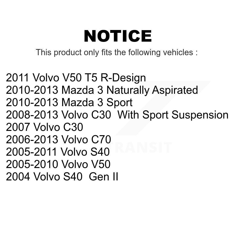 Front Rear Suspension Stabilizer Bar Link Kit For Mazda 3 Volvo S40 C70 C30 V50 Sport KTR-102079