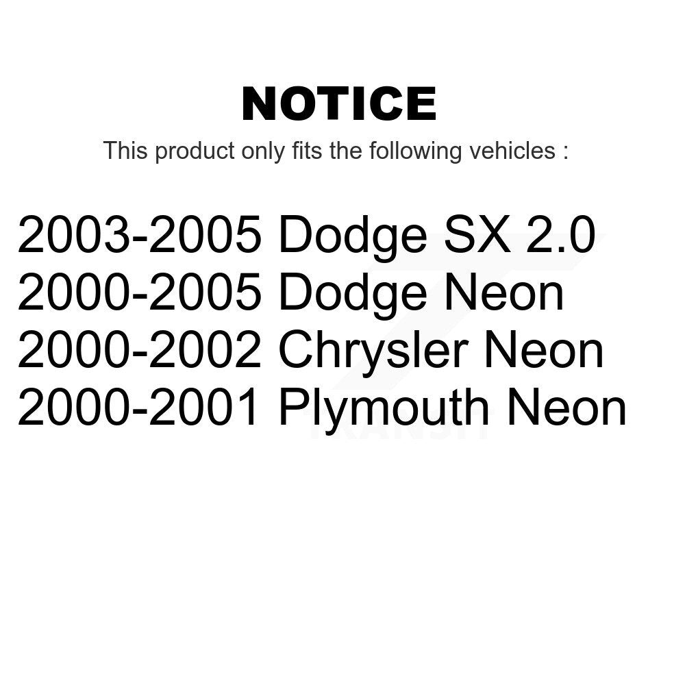 Front Rear Suspension Stabilizer Bar Link Kit For Neon Dodge Plymouth Chrysler SX 2.0 KTR-101999