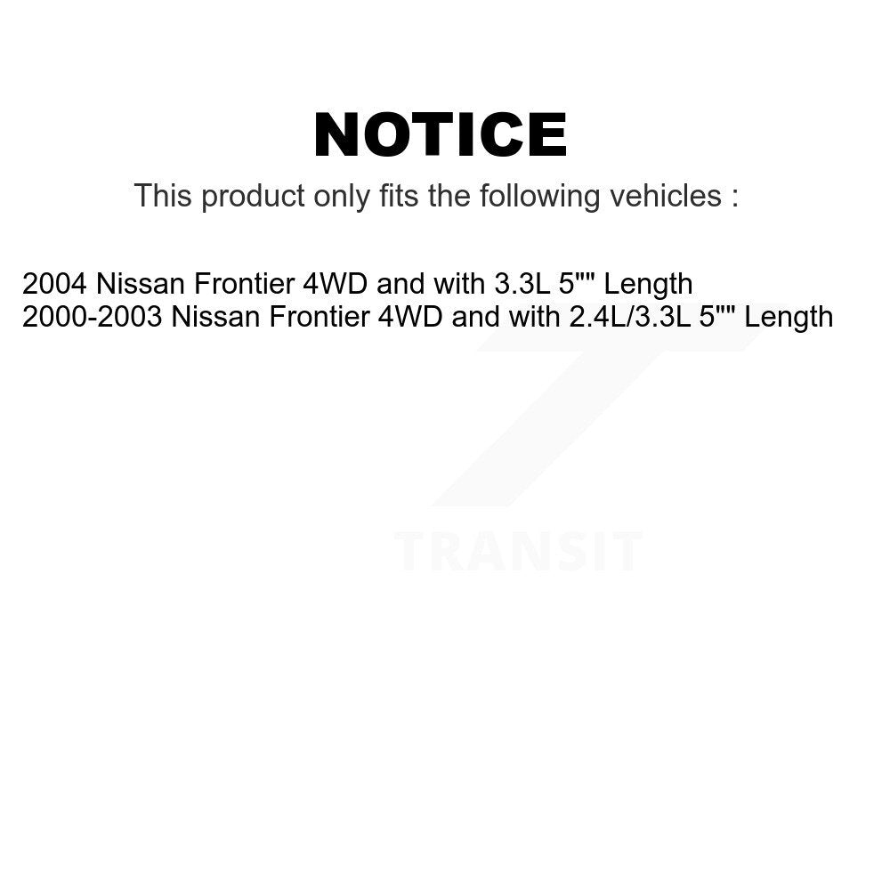 Front Rear Suspension Stabilizer Bar Link Kit For Nissan Frontier 5" Length KTR-102002