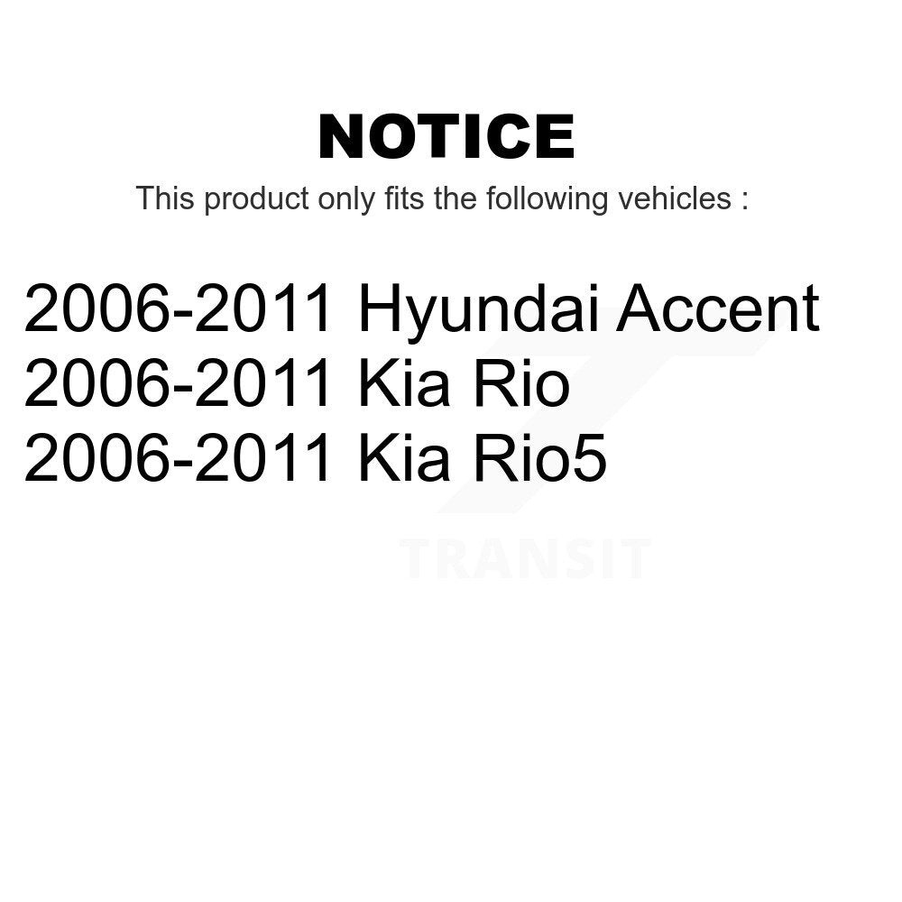 Front Rear Suspension Strut Kit For 2006-2011 Hyundai Accent Kia Rio Rio5 K78-100988