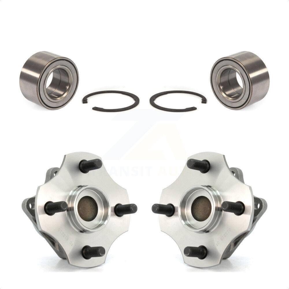 Front Rear Wheel Bearing And Hub Assembly Kit For 2000-2005 Toyota Echo Non-ABS K70-101581
