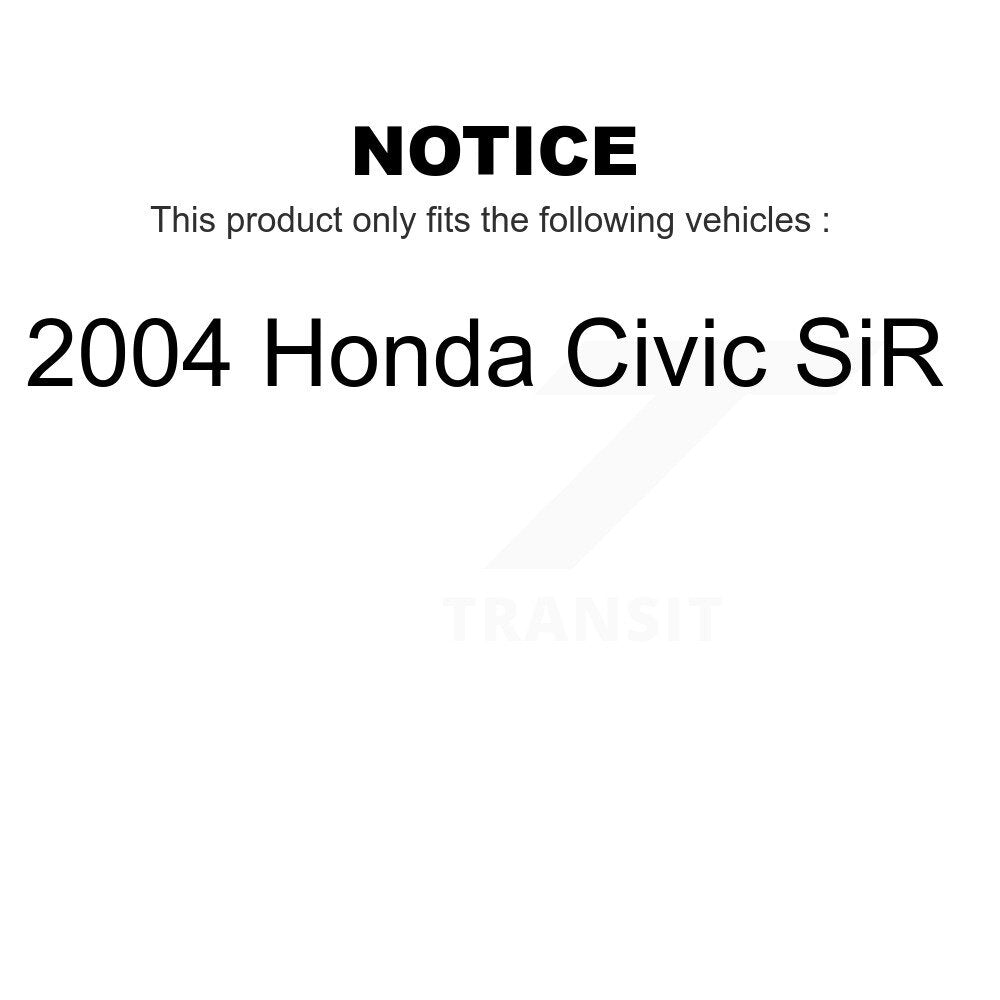 Front Rear Wheel Bearing And Hub Assembly Kit For 2004 Honda Civic SiR K70-101547
