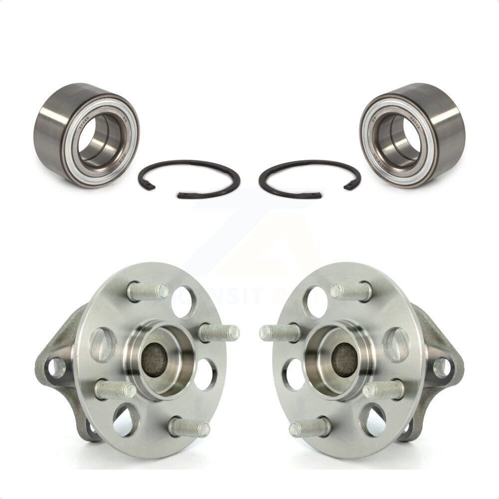 Front Rear Wheel Bearing And Hub Assembly Kit For 2006-2007 Toyota Yaris Non-ABS K70-101655