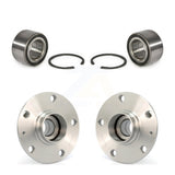 Front Rear Wheel Bearing And Hub Assembly Kit For 2007-2009 Volkswagen Golf City Optional K70-101535