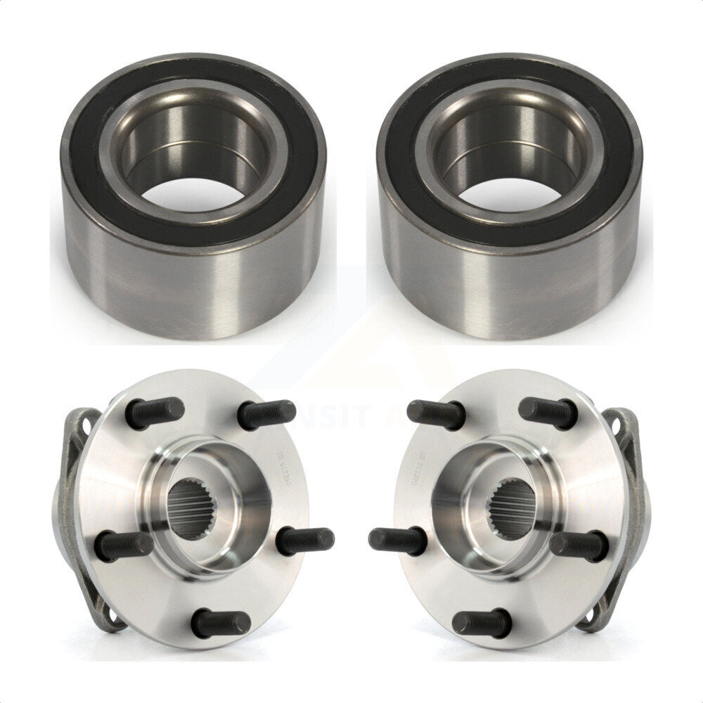Front Rear Wheel Bearing And Hub Assembly Kit For 2007-2012 Mazda CX-7 AWD K70-101590