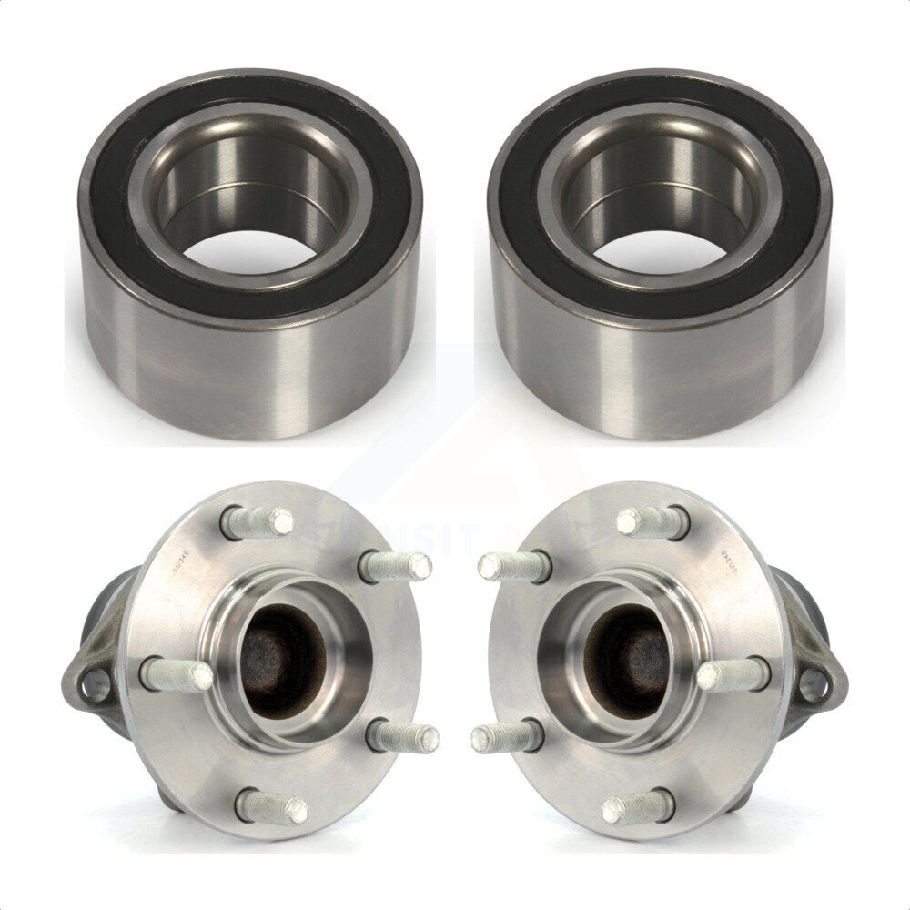 Front Rear Wheel Bearing And Hub Assembly Kit For 2007-2012 Mazda CX-7 FWD K70-101589