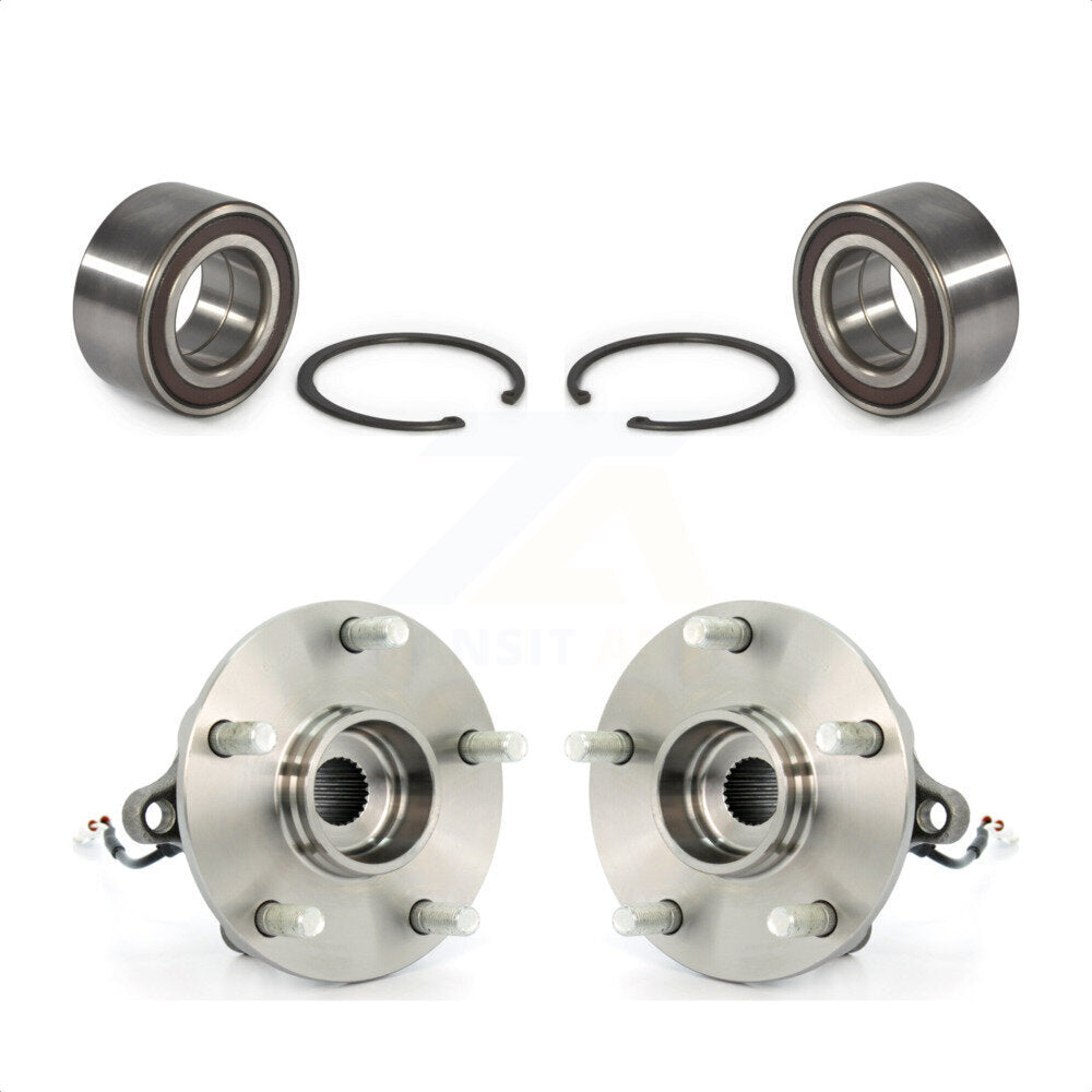 Front Rear Wheel Bearing And Hub Assembly Kit For 2007-2013 Suzuki SX4 AWD K70-101666