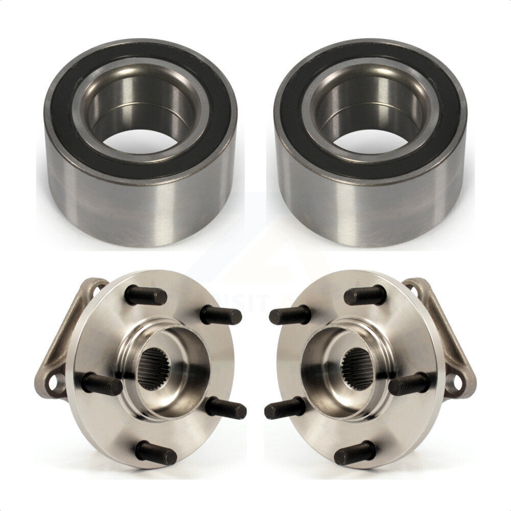 Front Rear Wheel Bearing And Hub Assembly Kit For 2007-2016 Mazda CX-9 AWD K70-101595