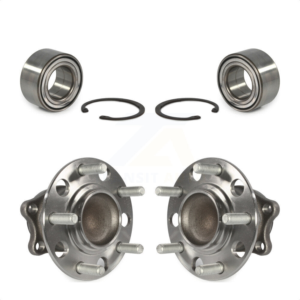 Front Rear Wheel Bearing And Hub Assembly Kit For 2008-2009 Mitsubishi Lancer FWD with Non-ABS K70-101635