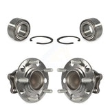 Front Rear Wheel Bearing And Hub Assembly Kit For 2008-2009 Mitsubishi Lancer FWD with Non-ABS K70-101635