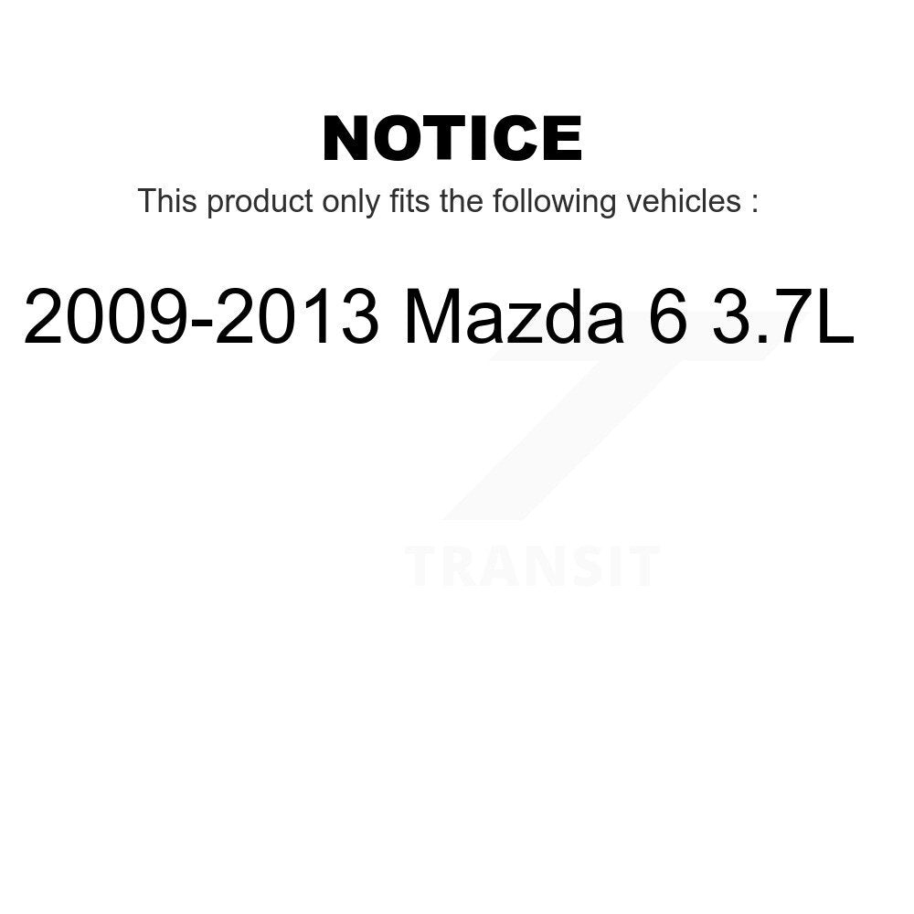 Front Rear Wheel Bearing And Hub Assembly Kit For 2009-2013 Mazda 6 3.7L K70-101670