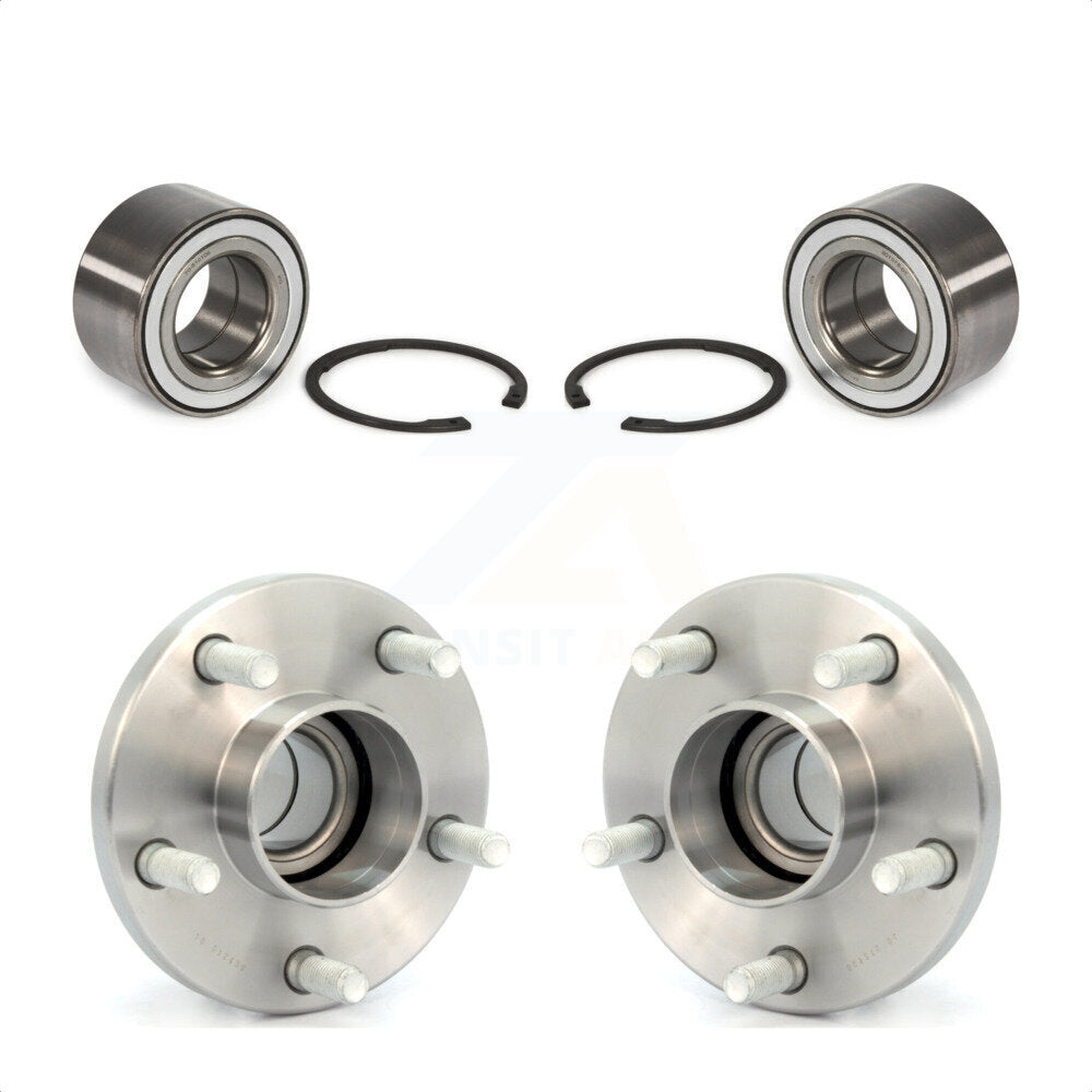 Front Rear Wheel Bearing And Hub Assembly Kit For 2010-2013 Ford Transit Connect K70-101672