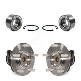 Front Rear Wheel Bearing And Hub Assembly Kit For 2010 Kia Soul Non-ABS K70-101649
