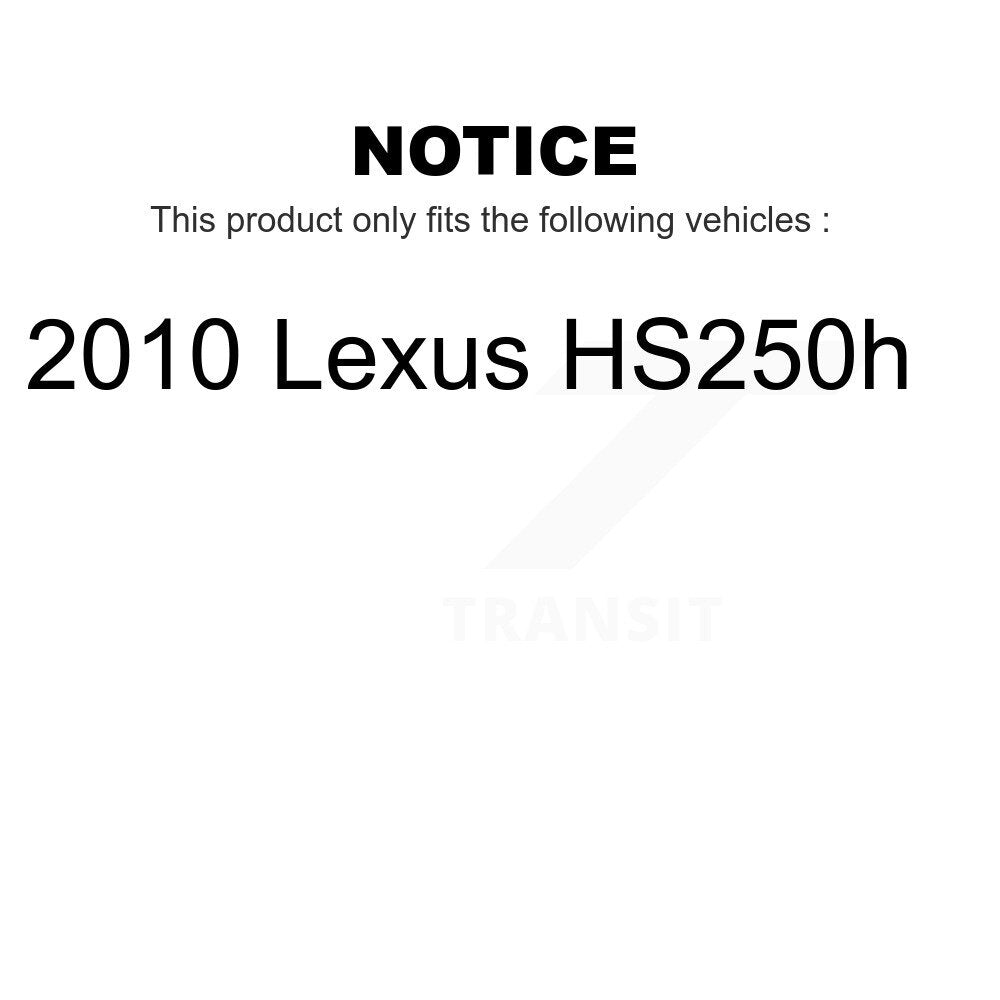 Front Rear Wheel Bearing And Hub Assembly Kit For 2010 Lexus HS250h K70-101591