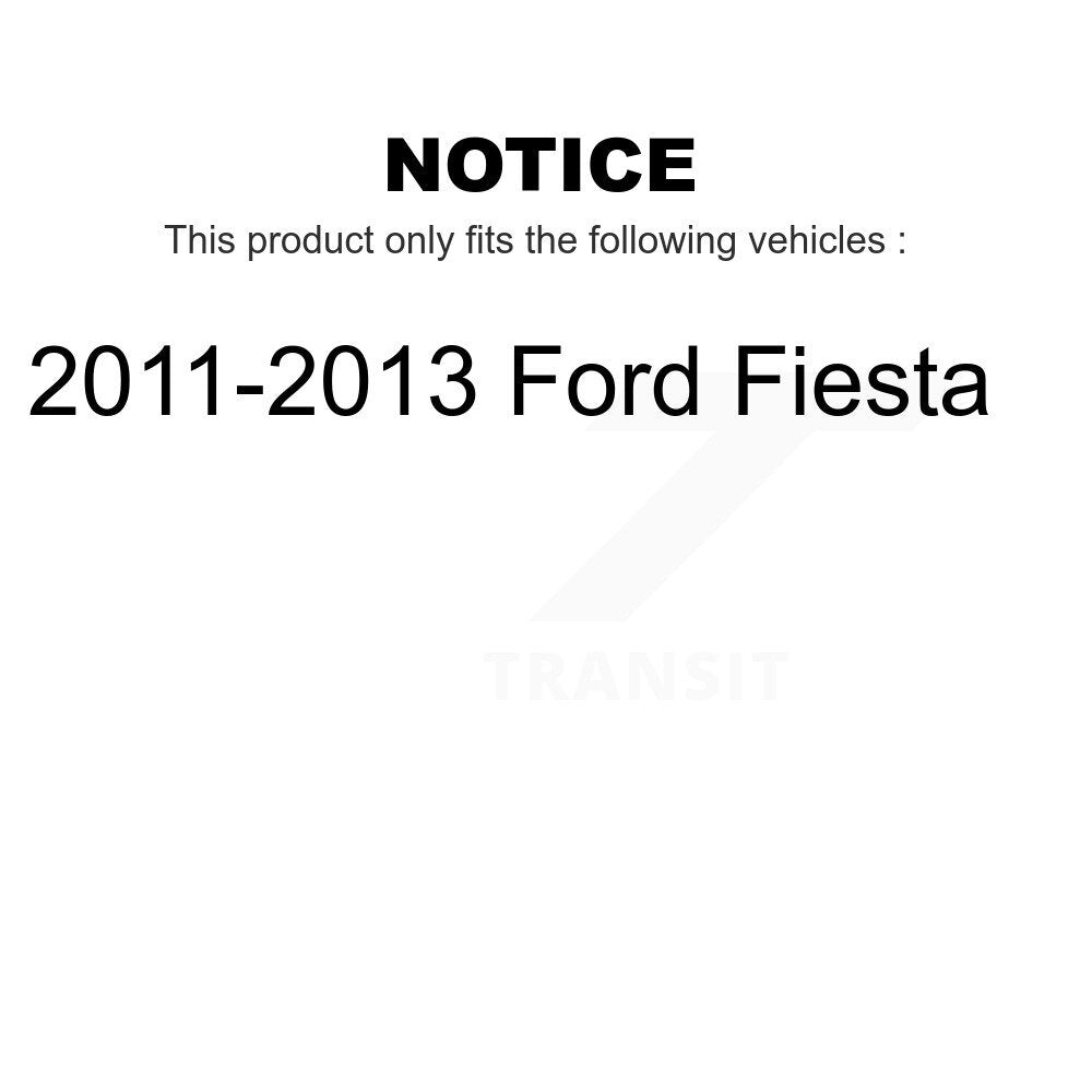 Front Rear Wheel Bearing And Hub Assembly Kit For 2011-2013 Ford Fiesta K70-101573
