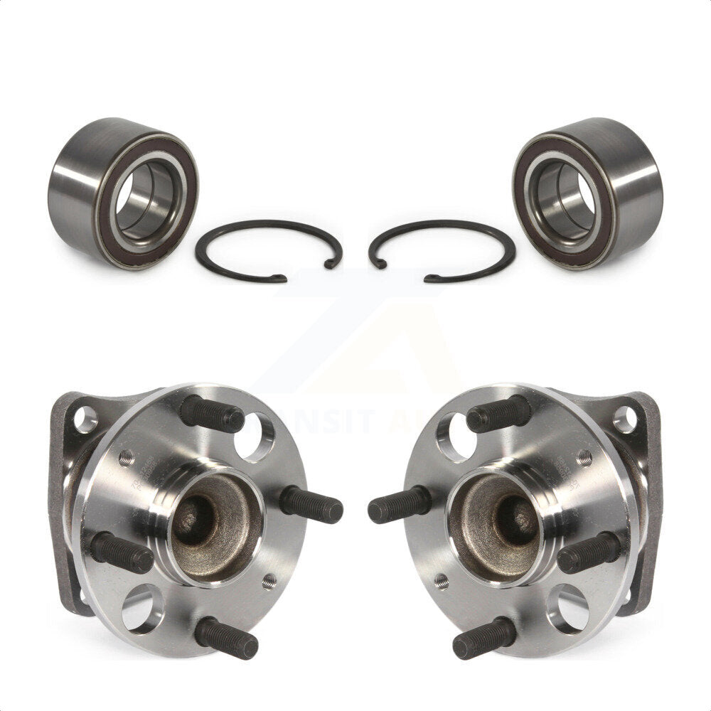 Front Rear Wheel Bearing And Hub Assembly Kit For 2011-2014 Mazda 2 K70-101572
