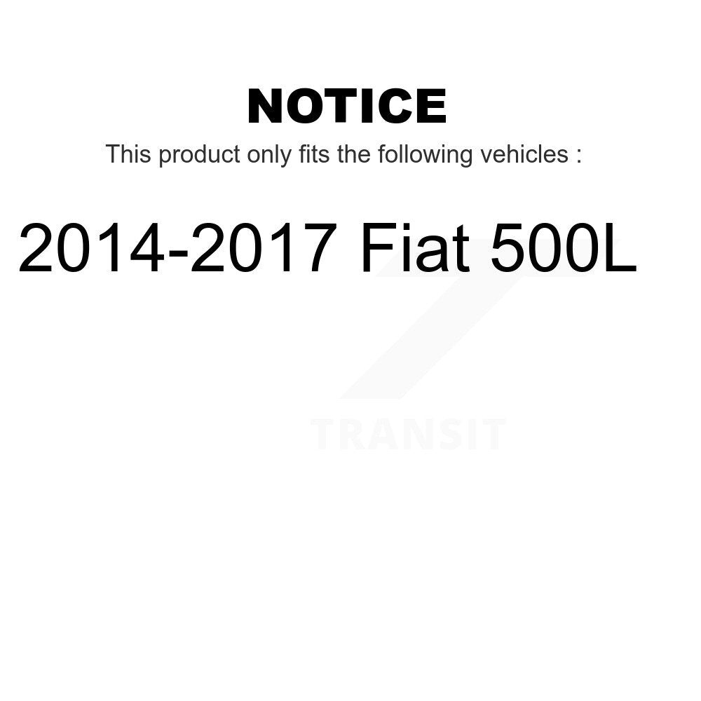 Front Rear Wheel Bearing And Hub Assembly Kit For 2014-2017 Fiat 500L K70-101693