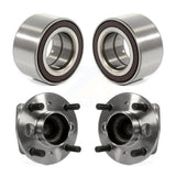 Front Rear Wheel Bearing And Hub Assembly Kit For 2014-2018 Ford Fiesta S Titanium SE K70-101686