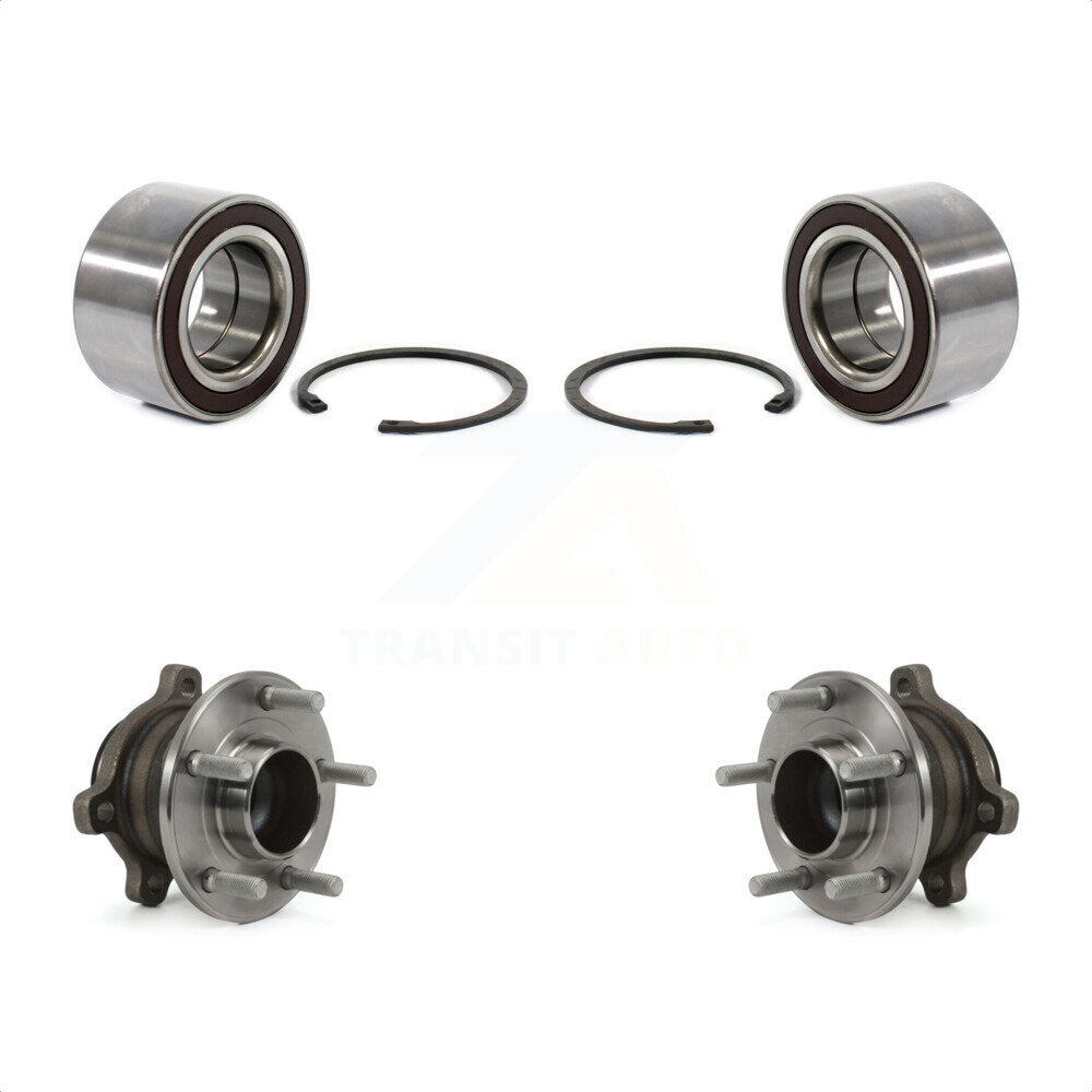Front Rear Wheel Bearing And Hub Assembly Kit For 2014-2018 Ford Transit Connect K70-101679