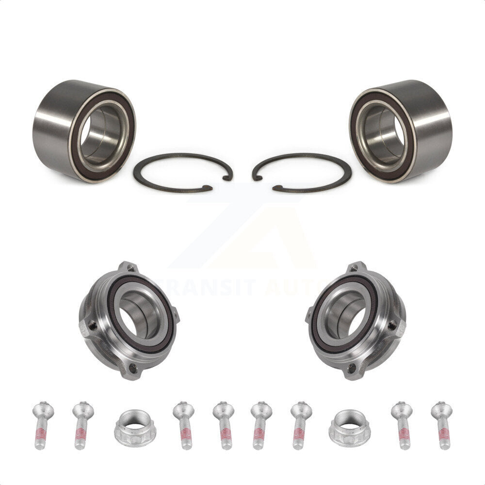 Front Rear Wheel Bearing And Hub Assembly Kit For 2015-2016 Mercedes-Benz C300 K70-101906