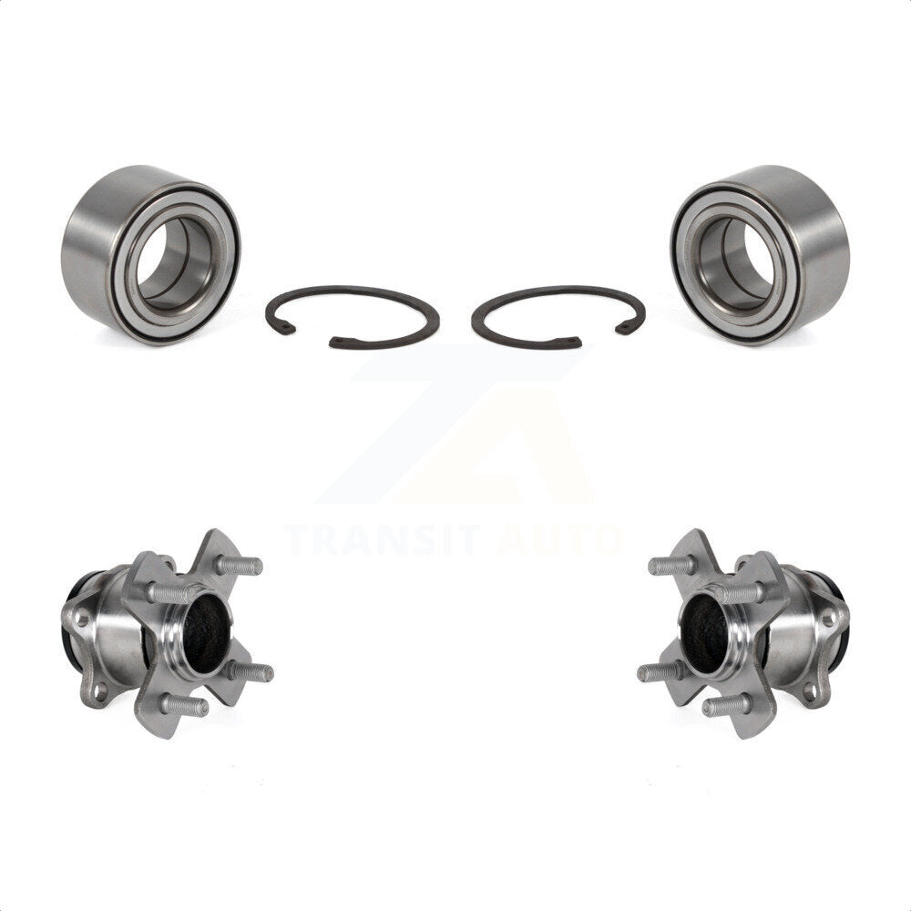Front Rear Wheel Bearing And Hub Assembly Kit For 2015-2020 Honda Fit K70-101799
