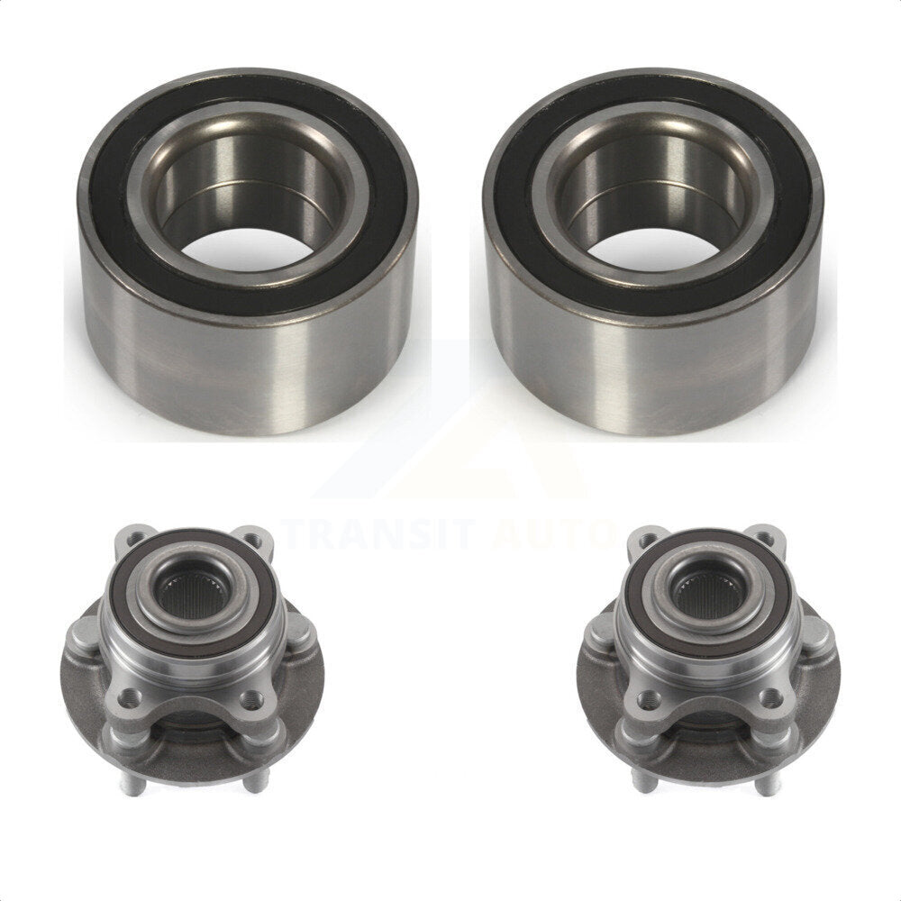 Front Rear Wheel Bearing And Hub Assembly Kit For 2015 Ford Edge AWD K70-101598