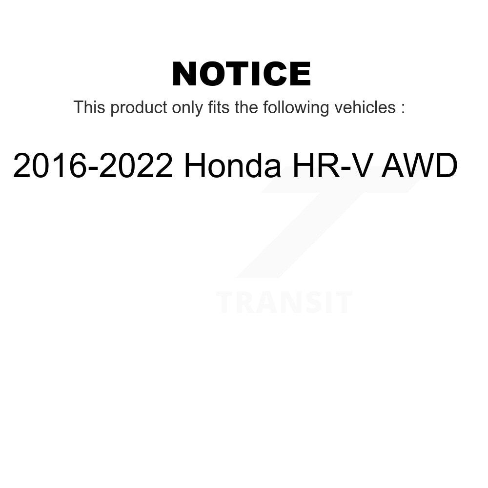 Front Rear Wheel Bearing And Hub Assembly Kit For 2016-2022 Honda HR-V AWD K70-101796