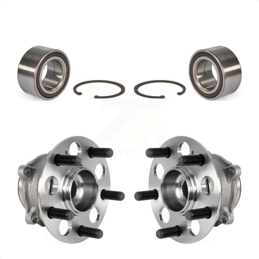 Front Rear Wheel Bearing And Hub Assembly Kit For 2017-2018 Acura MDX AWD K70-101794