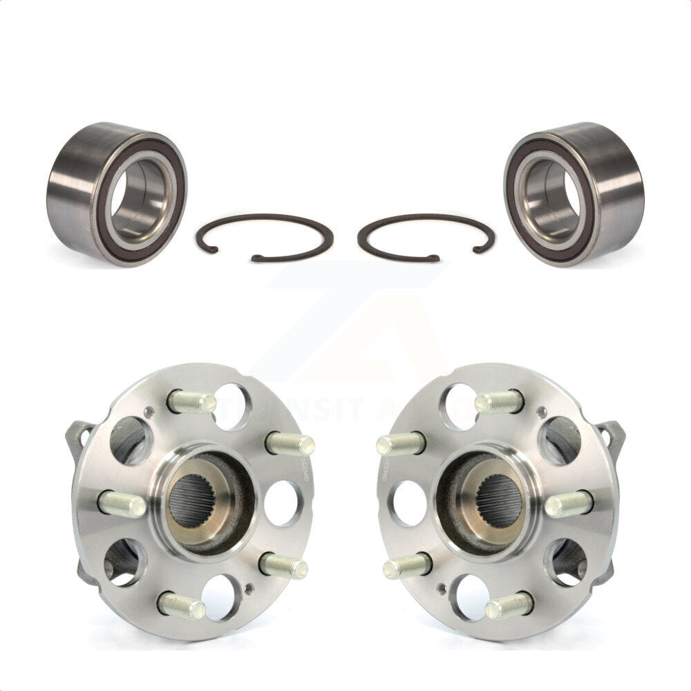 Front Rear Wheel Bearing And Hub Assembly Kit For 2017-2018 Acura RDX AWD K70-101687