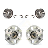 Front Rear Wheel Bearing And Hub Assembly Kit For 2017-2018 Acura RDX AWD K70-101687