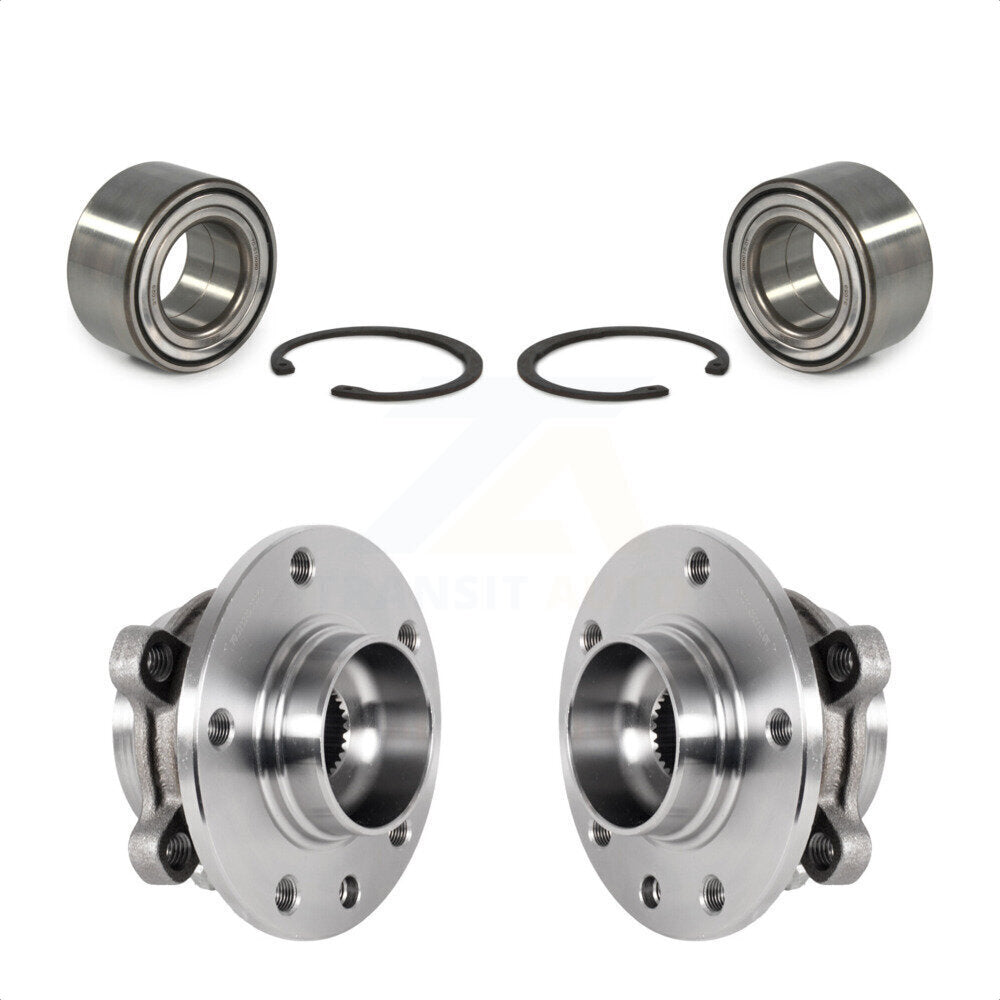Front Rear Wheel Bearing And Hub Assembly Kit For 2018-2019 Jeep Compass AWD K70-101987