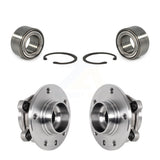 Front Rear Wheel Bearing And Hub Assembly Kit For 2018-2019 Jeep Compass AWD K70-101987