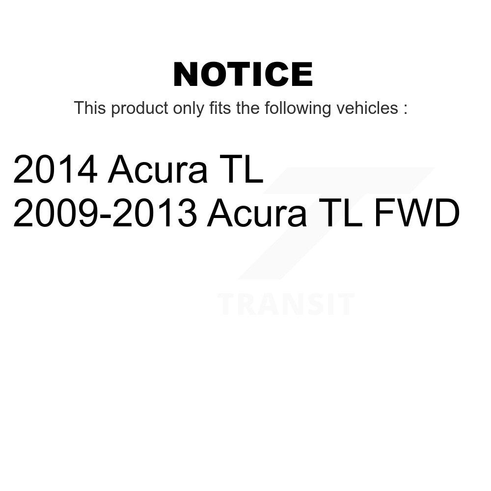 Front Rear Wheel Bearing And Hub Assembly Kit For Acura TL K70-101659